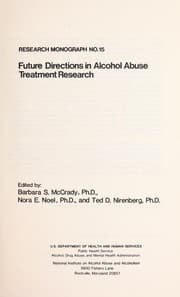Tapa de Future directions in alcohol abuse treatment research