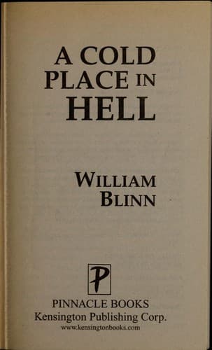 Tapa de A cold place in hell