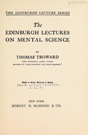Tapa de The Edinburgh lectures on mental science