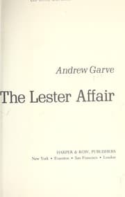 Tapa de The Lester affair