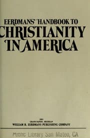 Tapa de Eerdmans' handbook to Christianity in America