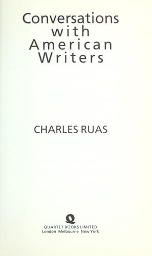 Tapa de Conversations with American writers