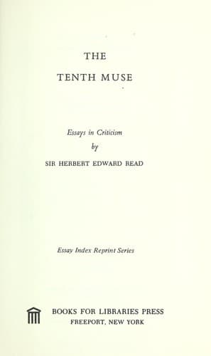 Tapa de The tenth muse