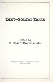 Tapa de Text--sound texts