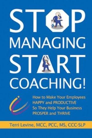 Tapa de Stop managing, start coaching!