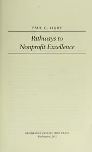 Tapa de Pathways to nonprofit excellence