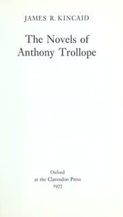 Tapa de The novels of Anthony Trollope