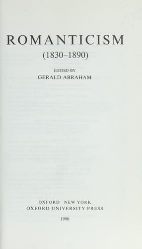 Tapa de Romanticism (1830-1890)