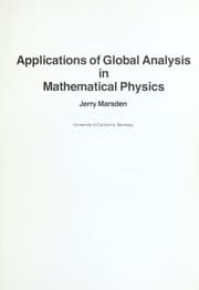 Tapa de Applications of global analysis in mathematical physics