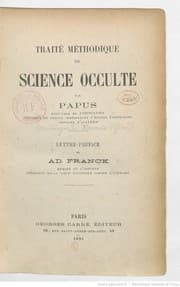 Tapa de Traité méthodique de science occulte