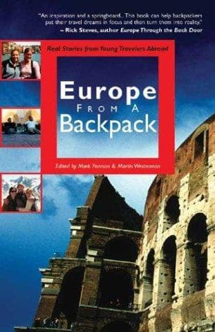 Tapa de Europe from a backpack