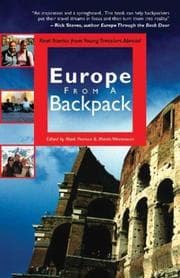 Tapa de Europe from a backpack