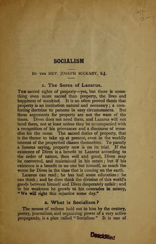 Tapa de Socialism