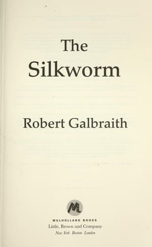 Tapa de The Silkworm