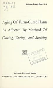Tapa de Aging of farm-cured hams as affected by method of cutting, curing, and smoking