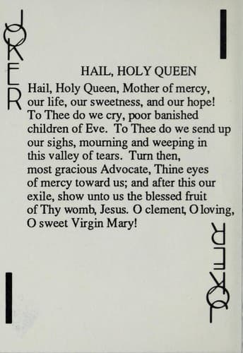Tapa de Catholic doctrine playing cards