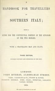 Tapa de A handbook for travellers in Southern Italy