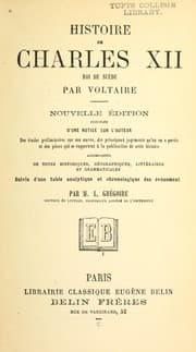 Tapa de Histoire de Charles XII, roi de Su©·de