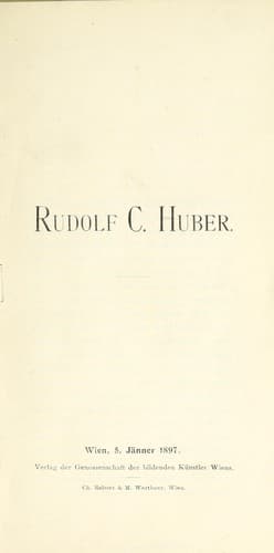 Tapa de Rudolf C. Huber
