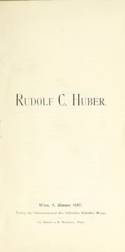 Tapa de Rudolf C. Huber