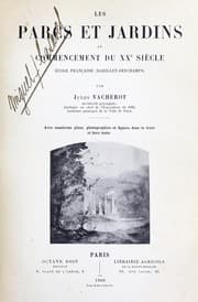 Tapa de Les parcs et jardins au commencement du XXe siècle