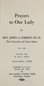 Tapa de Prayers to our Lady