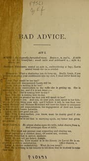 Tapa de Bad advice