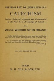 Tapa de The Most Rev. Dr. James Butler's catechism