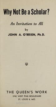 Tapa de Why not be a scholar?
