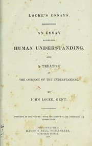 Tapa de An essay concerning human understanding