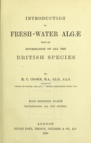 Tapa de Introduction to fresh-water Algae with an enumeration of all the British species