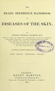 Tapa de The ready reference handbook of diseases of the skin