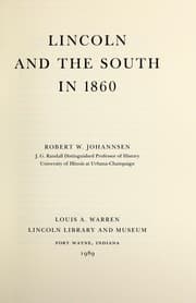Tapa de Lincoln and the South in 1860