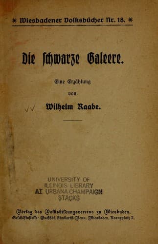 Tapa de Die schwarze Galeere