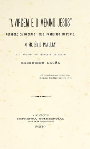 Tapa de "A Virgem e o menino Jesus"