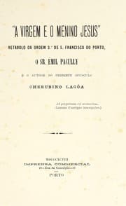 Tapa de "A Virgem e o menino Jesus"