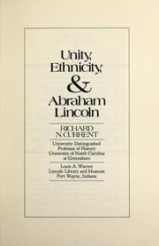 Tapa de Unity, ethnicity & Abraham Lincoln