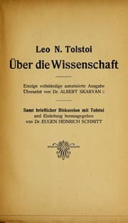 Tapa de Über Die Wissenschaft. Einzige Vollständige Autorisierte Ausgabe