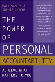 Tapa de The power of personal accountability