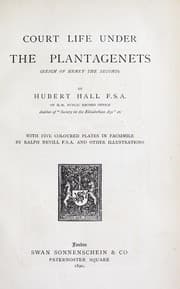 Tapa de Court life under the Plantagenets