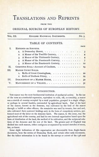 Tapa de English manorial documents