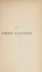 Tapa de Les femmes d'artistes