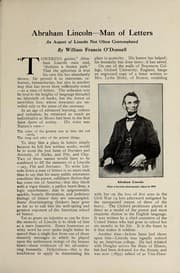 Tapa de Abraham Lincoln--man of letters