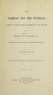 Tapa de The Olmecas and the Tultecas