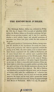 Tapa de An Account of the Edinburgh Reform Jubilee, celebrated 10th August 1832
