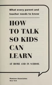 Tapa de How to talk so kids can learn