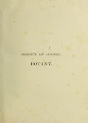 Tapa de A general system of botany, descriptive and analytical : in two parts ...