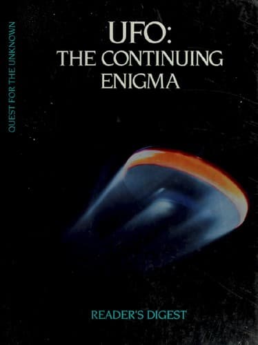 Tapa de UFO--the continuing enigma