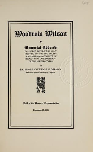 Tapa de Woodrow Wilson