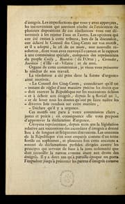 Tapa de Rapport fait par Dieudonne , de pute du de partement des Vosges, au nom d'une commission, sur la re solution du 16 prairial an 7, relative au droit de successibilite de la Re publique, et a la disposition des successions e chues et a e choir aux familles des e migre s